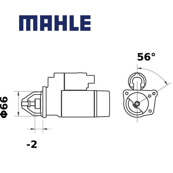 MS 9 starter motor 12V 1,9kW z11 AZE2188