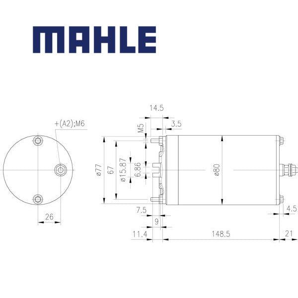 MM 121 electric motor 12V 0,8kW AME1779