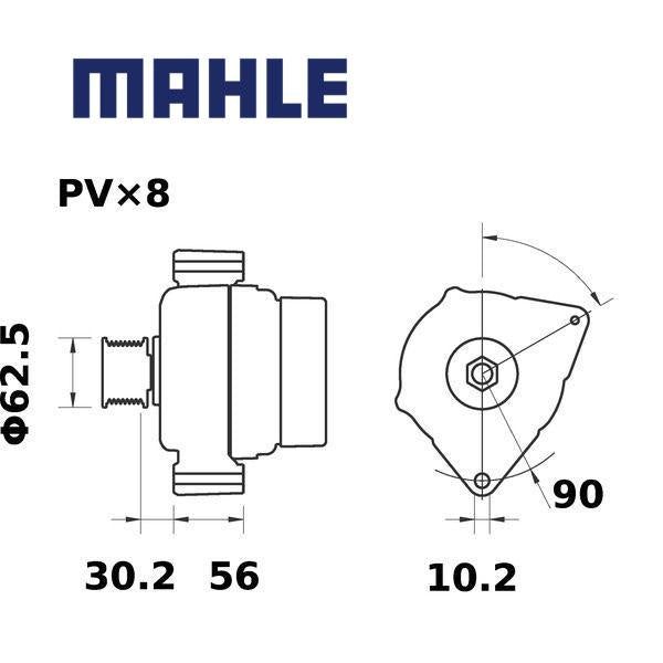 MG 735 alternator 14V 150A AAN5971, MG735