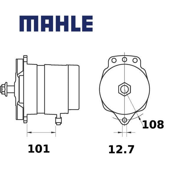 MG 761 alternator 14V 220A AAT3394