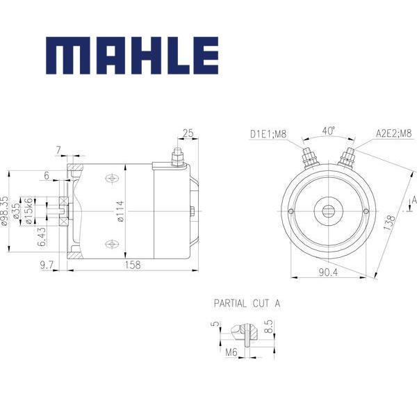 MM 197 electric motor 24V 2,2kW AMJ5811