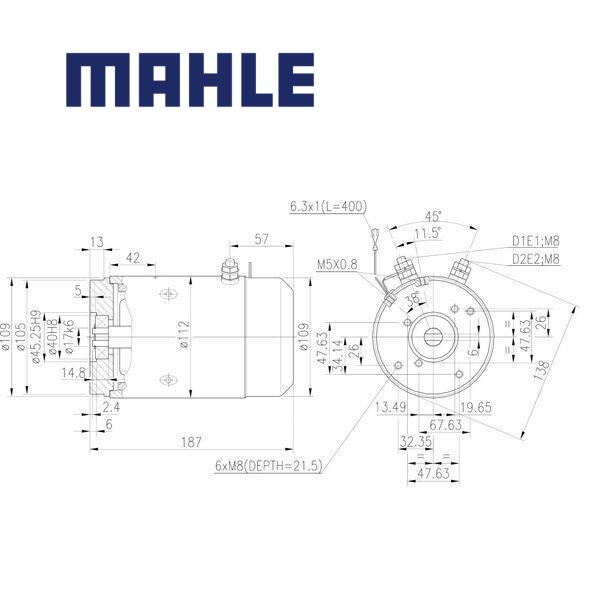 MM 399 electric motor 24V 2kW AMJ5757