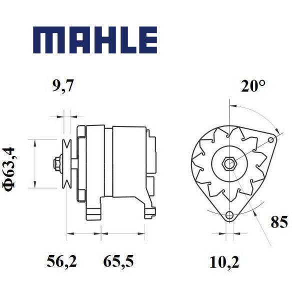 MG 514 alternator 14V 70A AAK4506