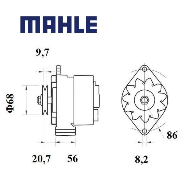 MG 219 alternator 28V 50A AAK3131