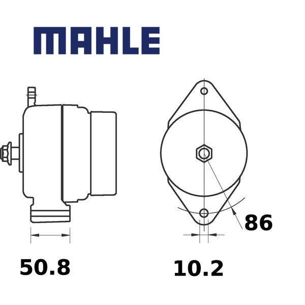 MG 340 alternator 14V 120A AAK5515