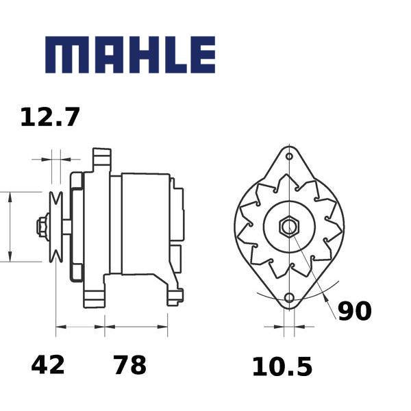 MG 588 alternator 14V 70A AAK3164