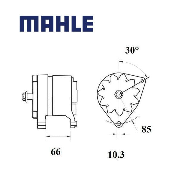 MG 1161 alternator 14V 70A