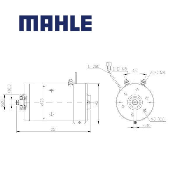 MM 403 electric motor 24V 3kW AMK5661