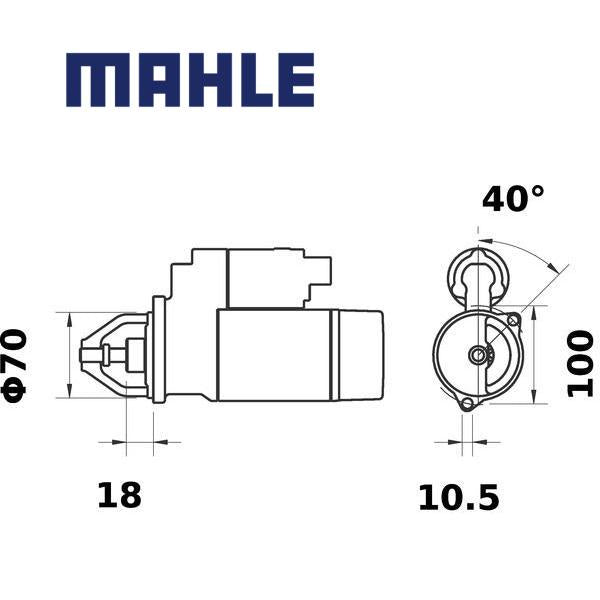 MS 136 starter motor 24V 1,6kW z10 AZE1237