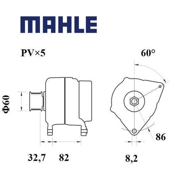 MG 231 alternator 14V 70A AAK5301