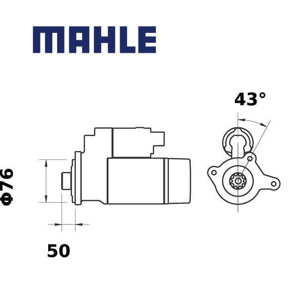 MS 52 starter motor 12V 3,2kW z12 AZE4639