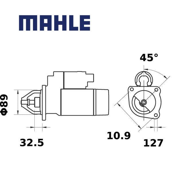 MS 236 starter motor 12V 4,2kW z10 AZF4185,MS236