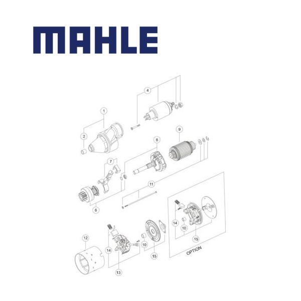 MS 303 starter motor 12V 1,8kW z9 AZE2537