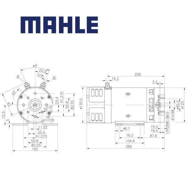 MM 288 electric motor 24V 3kW AMK4635