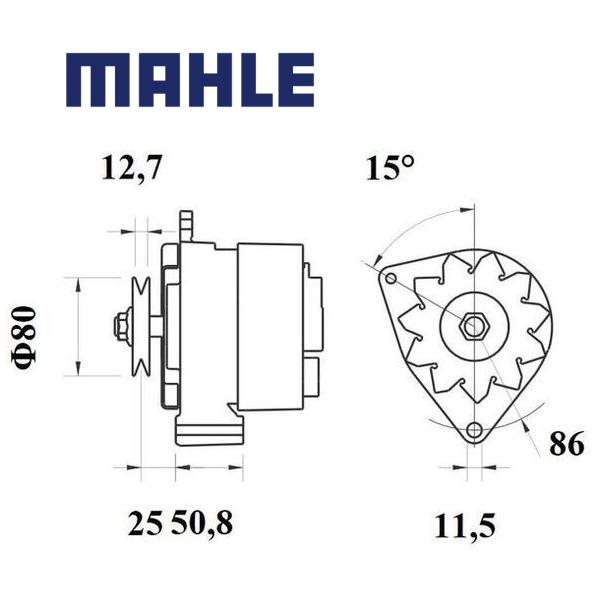 MG 230 alternator 14V 70A AAK3339