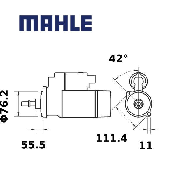 MS 227 starter motor 12V 1,4kW z10 AZE2558,MS227