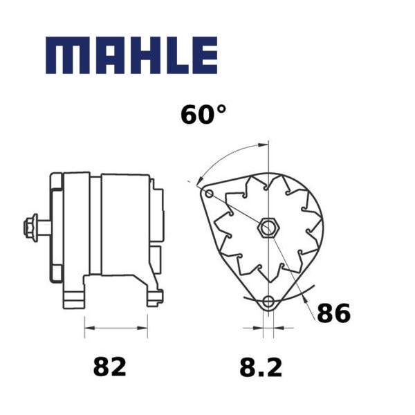 MG 39 alternator 14V 120A AAK4855