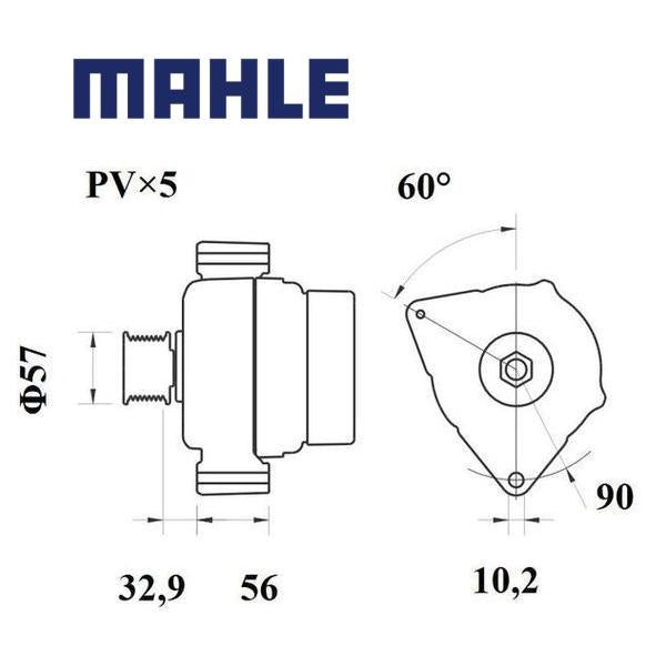 MG 48 alternator 14V 80A AAK5311