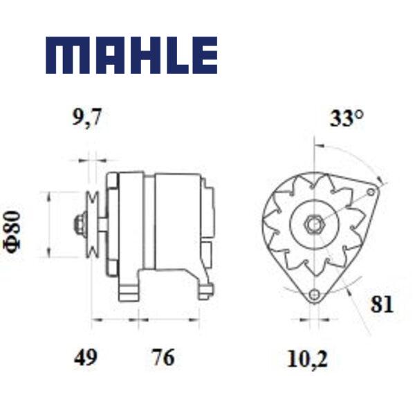 MG 211 alternator 14V 65A AAK4552