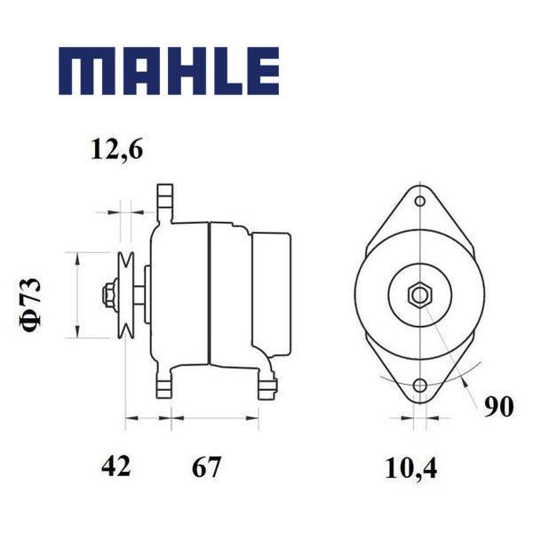 MG 1137 alternator 14V 100A AAL5140