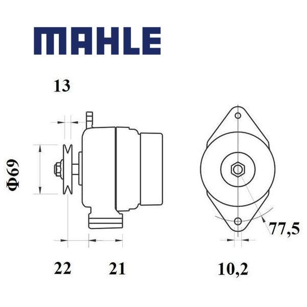 MG 1149 alternator 14V 60A AAG5191