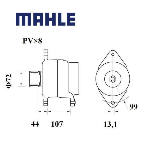 MG 1100 alternator 28V 120A AAN8270