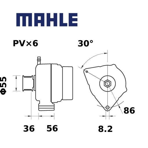 MG 305 alternator 14V 95A AAK5392