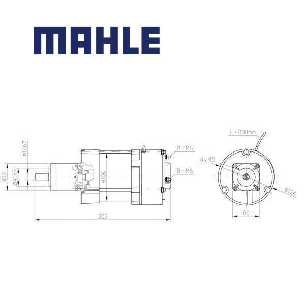 MM 396 electric motor 48V 0,3KW ASG6102