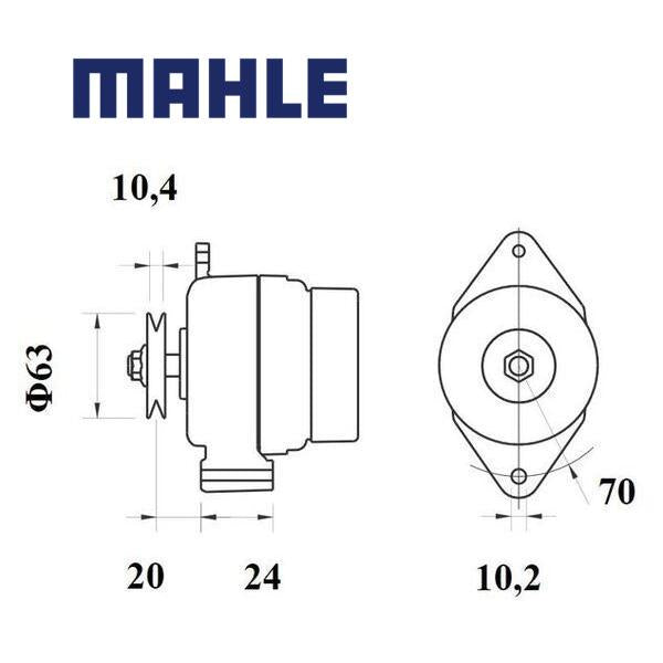 MG 1151 alternator 14V 40A AAG5189