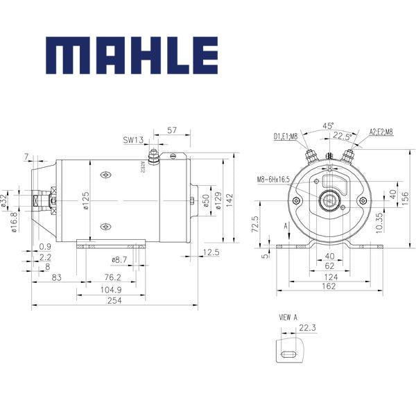 MM 269 electric motor 24V 3kW AMK5549