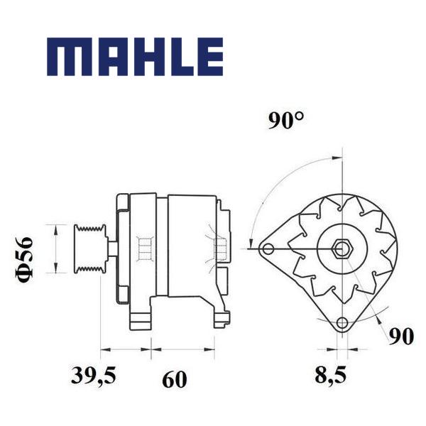 MG 621 alternator 14V 75A AAK4856