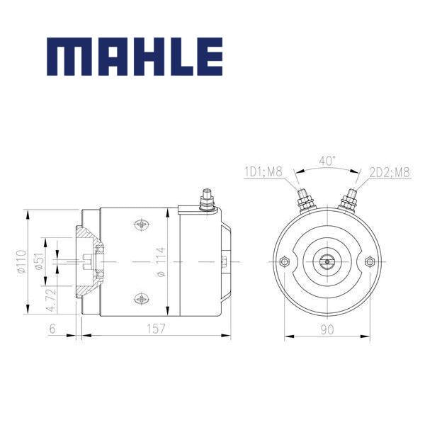 MM 430 motor 24V 1,4kW AMJ4859