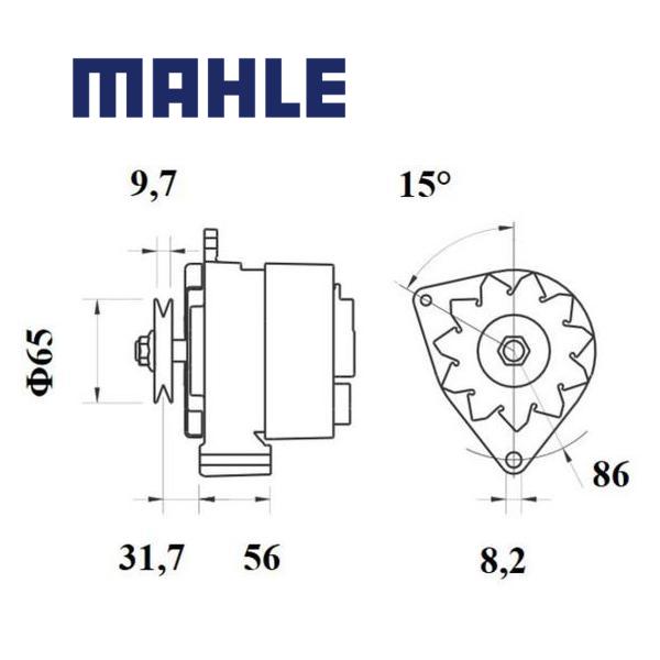 MG 347 alternator 14V 70A AAK3134