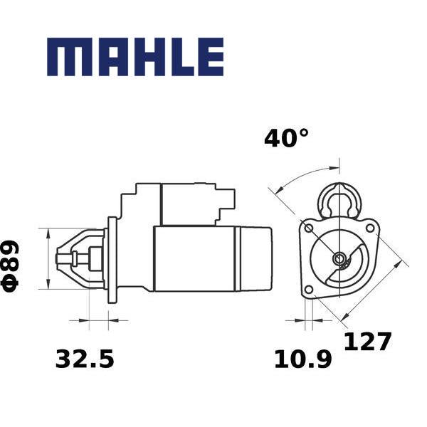 MS 3 starter motor 12V 3,2kW z10 AZE4221