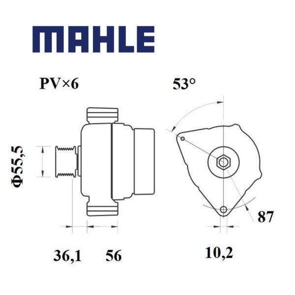 MG 418 alternator 14V 90A AAK5186