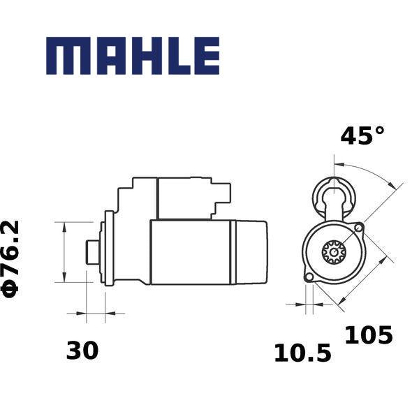 MS 251 starter motor 24V 3kW z10 AZE6604,MS251