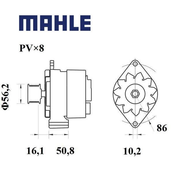 MG 716 alternator 14V 120A AAK4615