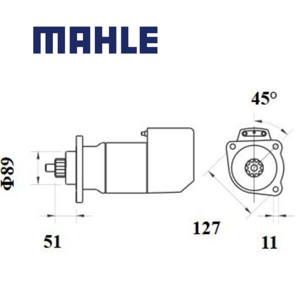 MS 703 starter motor 24V 5,4kW z9 AZK5562