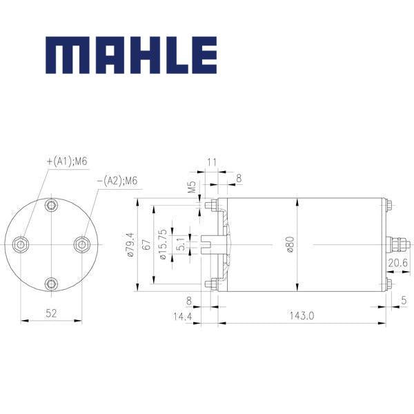 MM 117 electric motor 24V 0,8kW AME1770