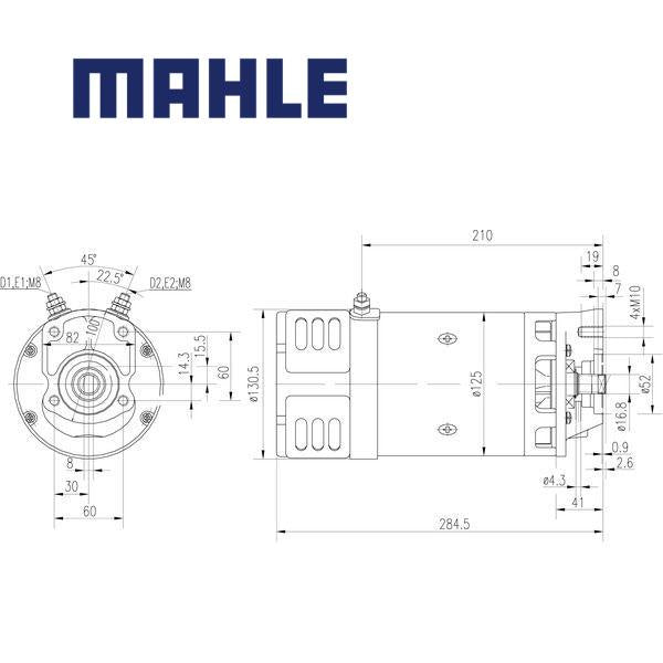 MM 35 electric motor 24V 3kW AMK5554