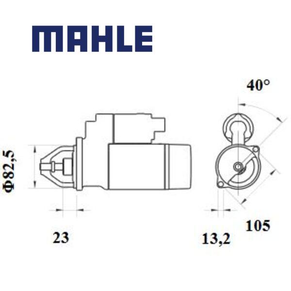 MS 647 starter motor 12V 3,2kW z11 AZE4254