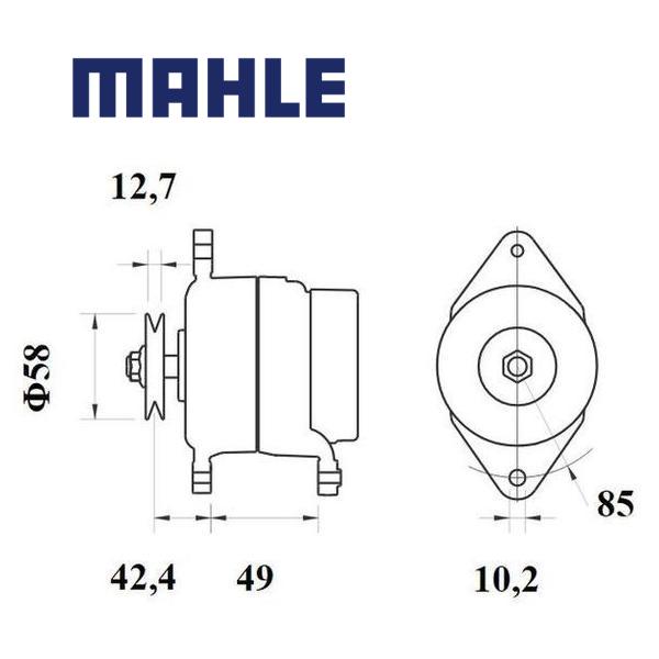 MG 852 alternator 14V 100A AAK5906, MG852