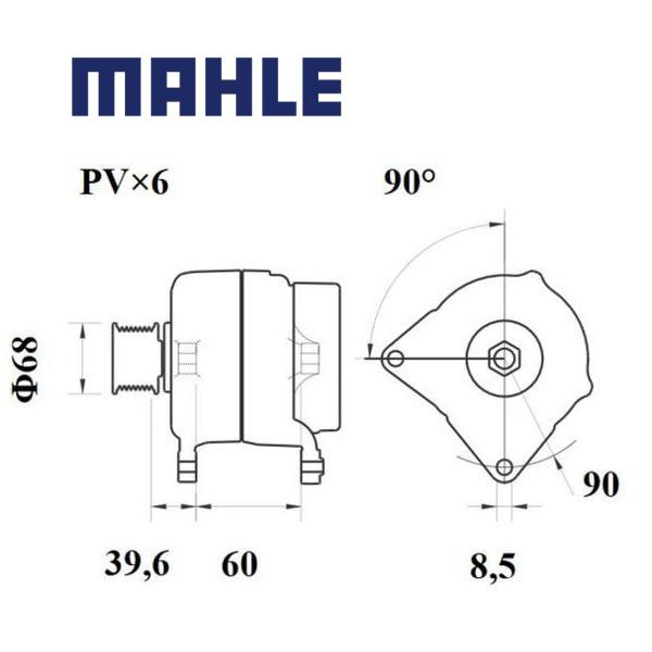 MG 291 alternator 14V 90A AAK5518