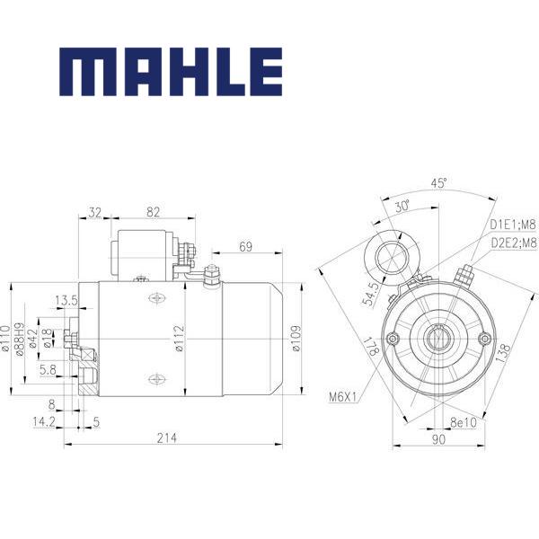 MM 14 electric motor 24V 2,1kW AMJ5864