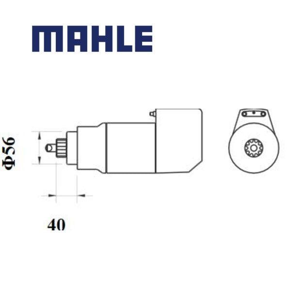 MS 515 starter motor 12V 3,6kW z9 AZK5581