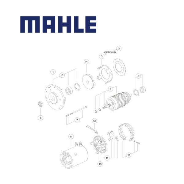 MM 163 electric motor 24V 3kW AMK5601