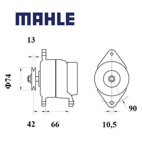 MG 1148 alternator 14V 80A AAK5962