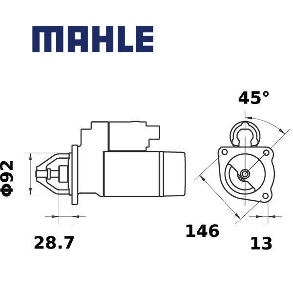 MS 273 starter motor 12V 2,6kW z10 AZJ3315,MS273,MS273