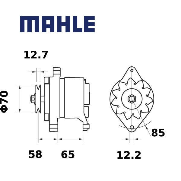 MG 763 alternator 14V 65A AAK4896