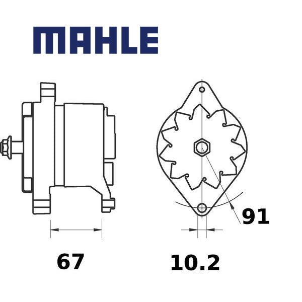 MG 184 alternator 28V 55A AAN3115